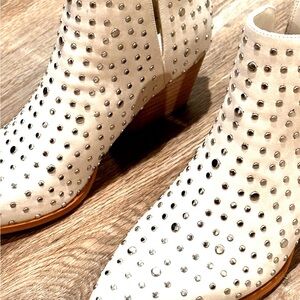 Silver Stud Ankle Boot - Never Worn
